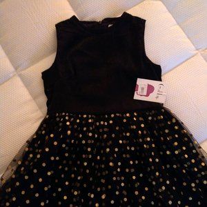 GABBY- Black/Gold Darcy Tulle Dress Size 12